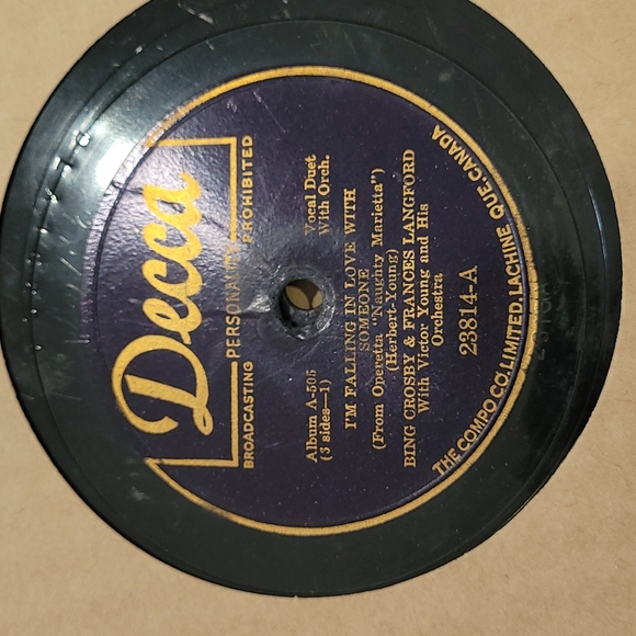 2/$10 Vintage Bing Crosby 3 record set - Picture 7 of 10